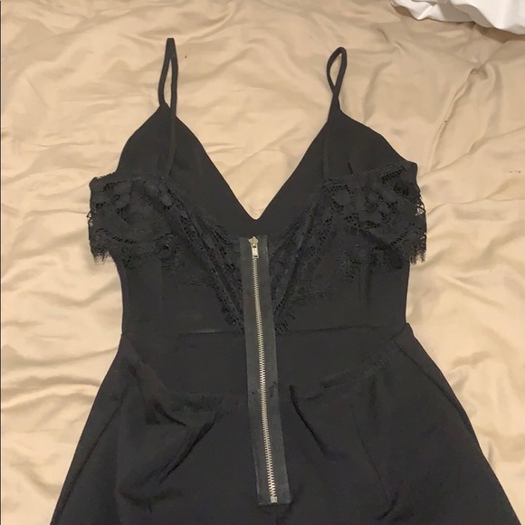 Romper with lace zip up back - Picture 3 of 3